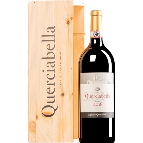 QUERCIABELLA - CHIANTI CLASSICO DOCG 2019 CASSETTA DI LEGNO MAGNUM 3 LT QUERCIABELLA - CHIANTI CLASSICO DOCG 2019 CASSETTA DI LEGNO MAGNUM 3 LT