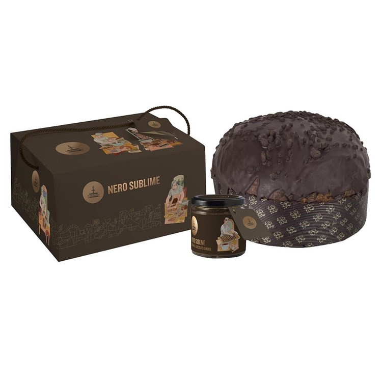 FIASCONARO PANETTONE NERO SUBLIME KG 1 CON SCATOLA FIASCONARO PANETTONE NERO SUBLIME KG 1 CON SCATOLA
