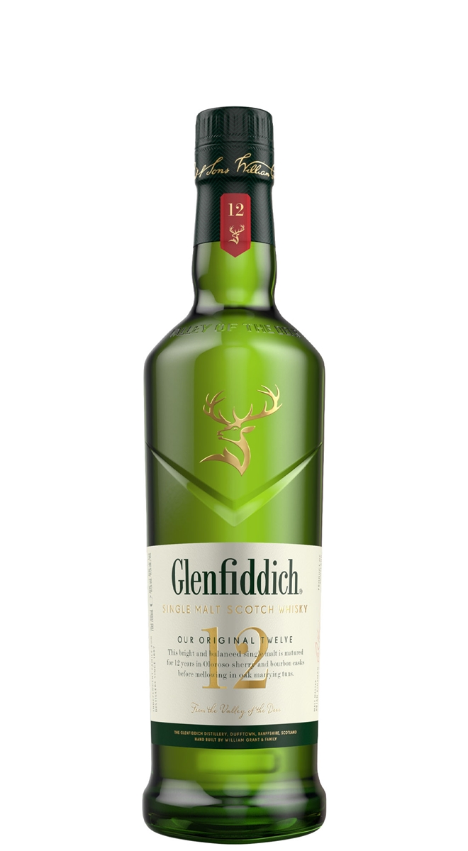 GLENFIDDICH SINGLE MALT SCOTCH WHISKY 12 ANNI  CL 70 - GLENFIDDICH SINGLE MALT SCOTCH WHISKY 12 ANNI CL 70